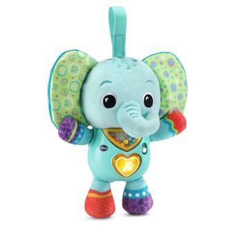 Baby deals singing elephant